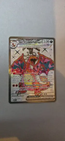 Pokemon TCG Charizard ex 215/197 Obsidian Flames Rare Full Art Holo EN - Image 1