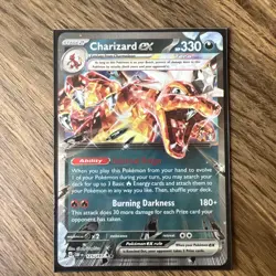 Pokemon TCG Charizard EX Obsidian Flames Holo Card 125/197 NM - Image 1