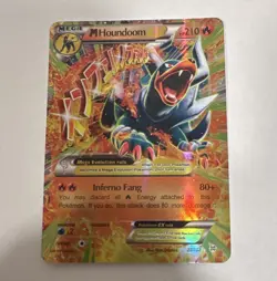 Pokemon TCG M Houndoom EX 22/162 Breakthrough Ultra Rare Full Art Holo Eng - Image 1
