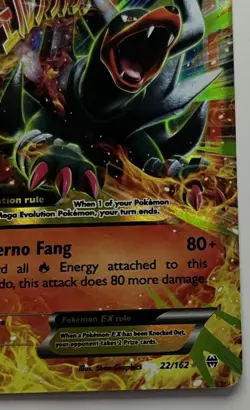 Pokemon TCG M Houndoom EX 22/162 Breakthrough Ultra Rare Full Art Holo ENG - Image 5