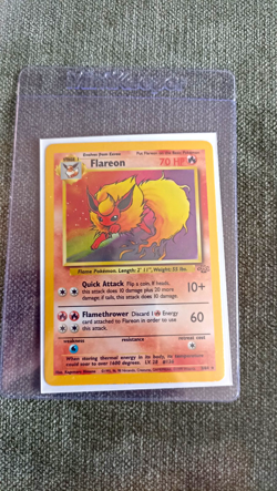 Jungle Flareon 3/64 Holo Rare Pokemon TCG WOTC 1999 English Vintage Near Mint - Image 1