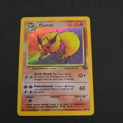 Flareon Holo Rare 3/64 Jungle Set 1999 WOTC Pokemon TCG Vintage Holo English - Image 1