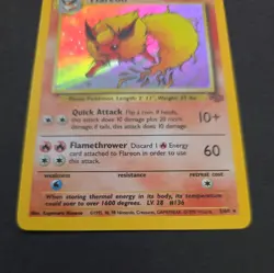 Flareon Holo Rare 3/64 Jungle Set 1999 WOTC Pokemon TCG Vintage Holo English - Image 3