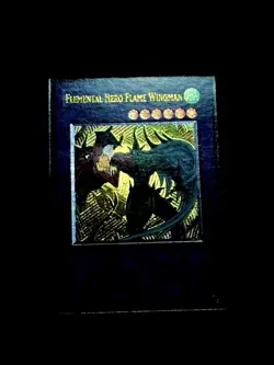 Yugioh Elemental Hero Flame Wingman TLM-EN035 Ultimate Rare 1st Edition UDE MINT - Image 1