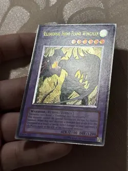 Yugioh Elemental Hero Flame Wingman TLM-EN035 Ultimate Rare 1st Edition UDE MINT - Image 4