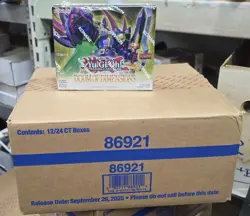 Yugioh DOOM of DIMENSIONS BOOSTER CASE (12 Boxes) New Factory Sealed SHIPS TODAY - Image 1