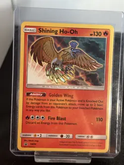 Pokemon TCG Shining Ho-Oh SM70 SM Black Star Promo Holo 130HP English - Image 1