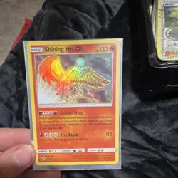 Pokemon Shining Ho-Oh SM70 Black Star Promo Holo English Basic 130 HP TCG Card - Image 1