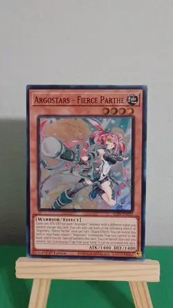 2025 Yugioh Argostars- Fierce Parthe ALIN-EN020 Super Rare Alliance Insight - Image 3