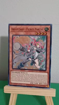 2025 Yugioh Argostars- Fierce Parthe ALIN-EN020 Super Rare Alliance Insight - Image 4