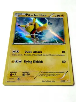 Pikachu Libre 30/30 Holo XY Trainer Kit 2016 Pokemon Card Rare MP - Image 2