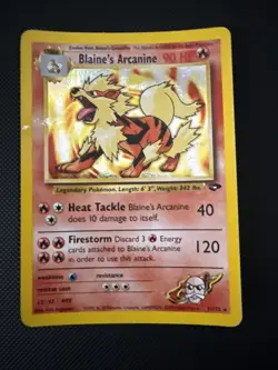 Pokemon TCG Blaine's Arcanine 1/132 Gym Challenge Unlimited Holo Rare ENG 90HP - Image 1
