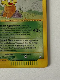 Exeggutor H10/H32 Holo Rare Aquapolis Pokemon Card Great condition - Image 4