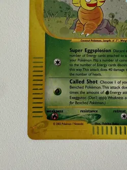 Exeggutor H10/H32 Holo Rare Aquapolis Pokemon Card Great condition - Image 5