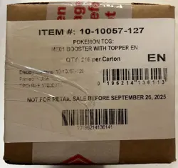 6 x ME01 Mega Evolution SEALED ENHANCED Booster Box (CASE of Pokemon Cards) - Image 1