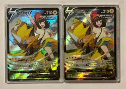 Lot of 2 Pokemon Silver Tempest Zeraora V TG16/TG30 Trainer Gallery Holo Cards - Image 1