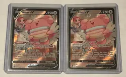 Lot of 2 Pokemon Sliver Tempest Blissey V TG22/TG30 Trainer Gallery Holo Cards - Image 1