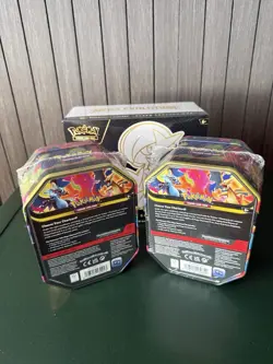Pokemon TCG Mega Charizard X and Y Tins - Brand New & Factory Sealed x2 - Image 2