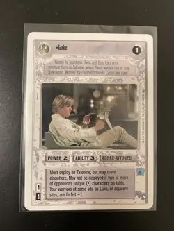 1995 Decipher Star Wars CCG Card "Luke" (White Border) 2 Player Set UNPLAYED - Image 1