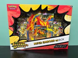 Pokemon Ascended Heroes Mega Emboar Ex Box New and Factory Sealed - Image 1