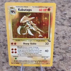 Pokemon TCG Fossil Kabutops 9/62 Holo Rare English 1999 Unlimited 60 HP - Image 1