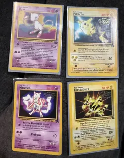 Wizards of the Coast Pokemon TCG Black Star Promo Holo Lot 4 Mew Pikachu - Image 1