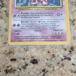 Pokemon TCG Base Set Mewtwo 10/102 Holo Rare English 1999 WOTC 60 HP Unlimited - Image 3