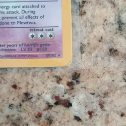 Pokemon TCG Base Set Mewtwo 10/102 Holo Rare English 1999 WOTC 60 HP Unlimited - Image 4