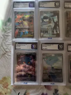 Lot Of 12 PLG Graded Pokemon TCG Gem Mint Holo Japanese And Chinese Cards - Image 2
