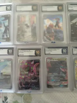 Lot Of 12 PLG Graded Pokemon TCG Gem Mint Holo Japanese And Chinese Cards - Image 3