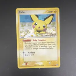 Pokemon TCG Pichu 59/106 Emerald Reverse Holo Common Basic 40 HP English - Image 1