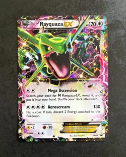 Pokemon TCG Rayquaza EX XY66 Jumbo Promo Full Art Holo English 2015 - Image 1