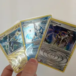 Pokemon Arceus Holo 3 Card Lot English 2009 - Image 1
