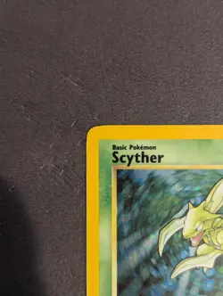 Pokemon TCG English Card Jungle No Symbol Error Scyther 10/64 Holo Rare - Image 2