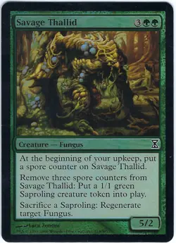 FOIL Savage Thallid Time Spiral Common - MTG Magic the Gathering Card - Image 1