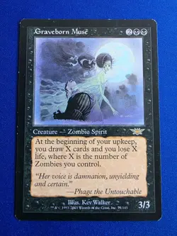 MTG Graveborn Muse Legions 73/145 Regular Rare Good Condition - See Pictures. - Image 1