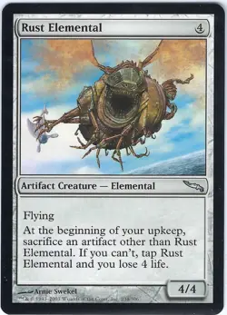 Rust Elemental Mirrodin Uncommon - MTG Magic the Gathering Card - Image 1