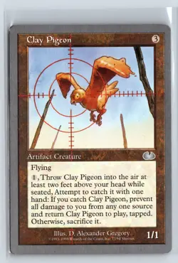 CLAY PIGEON - MTG Magic the Gathering Card - Unglued - Uncommon - Image 1
