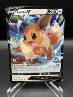 Eevee V 108/159 Ultra Rare SWSH: Crown Zenith Pokemon Holofoil Near Mint - Image 1