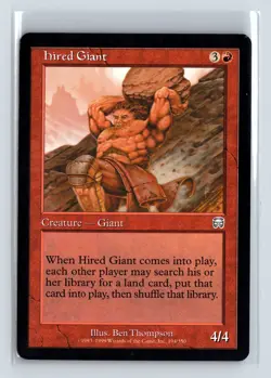 HIRED GIANT - MTG Magic the Gathering Card - Mercadian Masques - Uncommon - Image 1