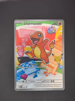 Charmander 038 Holo Promo MEP Mega Evolution Promo Pokemon Holo NM - Image 1
