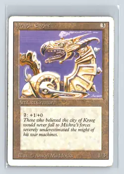 DRAGON ENGINE - MTG Magic the Gathering Card - Revised - Rare - Image 1