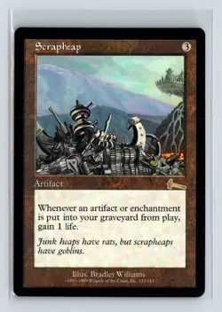 SCRAPHEAP - MTG Magic the Gathering Card - Urza's Legacy - Rare - Image 1
