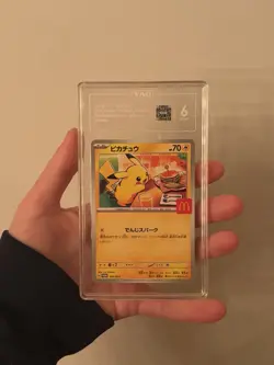 Pokemon Pikachu 020/M-P McDonald's Promo 2025 Japanese - TAG 6 EX-MT - Image 1