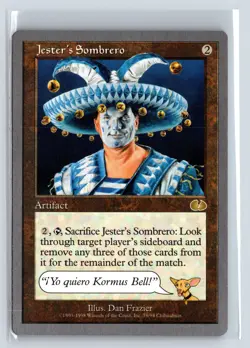 JESTER'S SOMBRERO - MTG Magic the Gathering Card - Unglued - Rare - Image 1