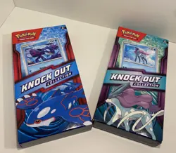 Pokemon TCG Knock Out Collection Bundle Kyogre & Suicune Sealed Bundle of 2 - Image 1