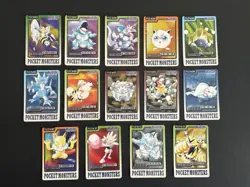 1997 Bandai Carddass File Cards Pokemon Japanese Vintage Lot of 14 Card Lot - Image 1