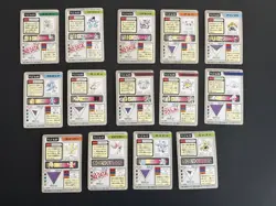 1997 Bandai Carddass File Cards Pokemon Japanese Vintage Lot of 14 Card Lot - Image 2