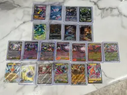 Pokemon TCG card Lot SIR, IR, Double Rares 21 Cards Near Mint - Image 1