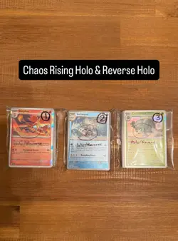 Pokemon Chaos Rising Bulk Lot 500 Cards (145 Holo/Reverse/Ex/IR) MINT (SEE DESC) - Image 5